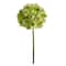 Green Hydrangea Artificial Flower Stem, 3ct.